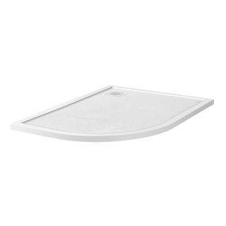Душевой поддон BelBagno UNO TRAY-MR-UNO-RH-120/80-550-35-W-R-BO из искусственного мрамора в комплекте с сифоном